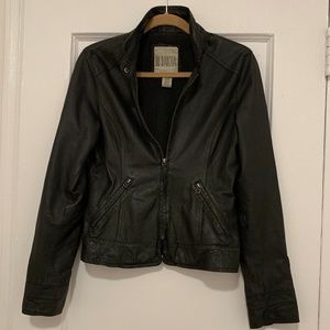 BB Dakota 100% Leather Moto-Jacket